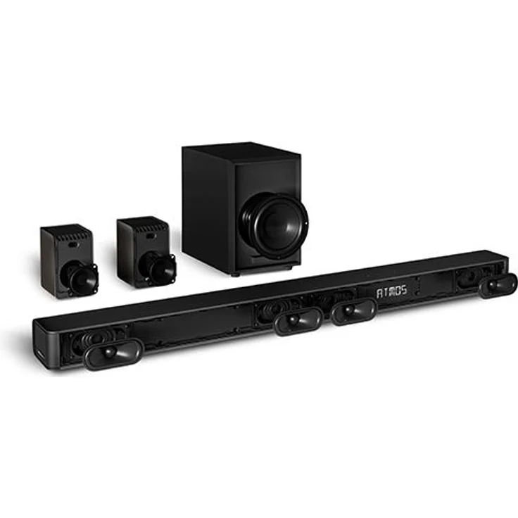 Hisense AX5100G 5.1 Soundbar mit Subwoofeer und Surroundlautsprechern, 340 W, schwarz – Bild 1