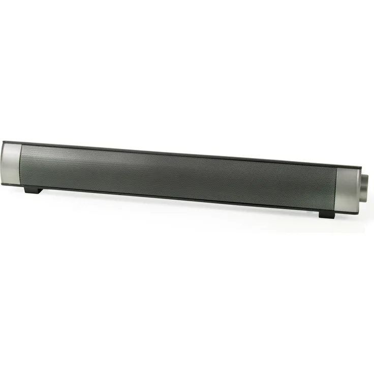 Caratec CAS102 2.0 Soundbar mit  Breitband-Lautsprechern Wohnmobil  TV, silber