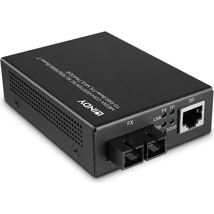 Lindy 25119 Switch Netzwerk Medienkonverter 850 nm Multi-Modus Schwarz