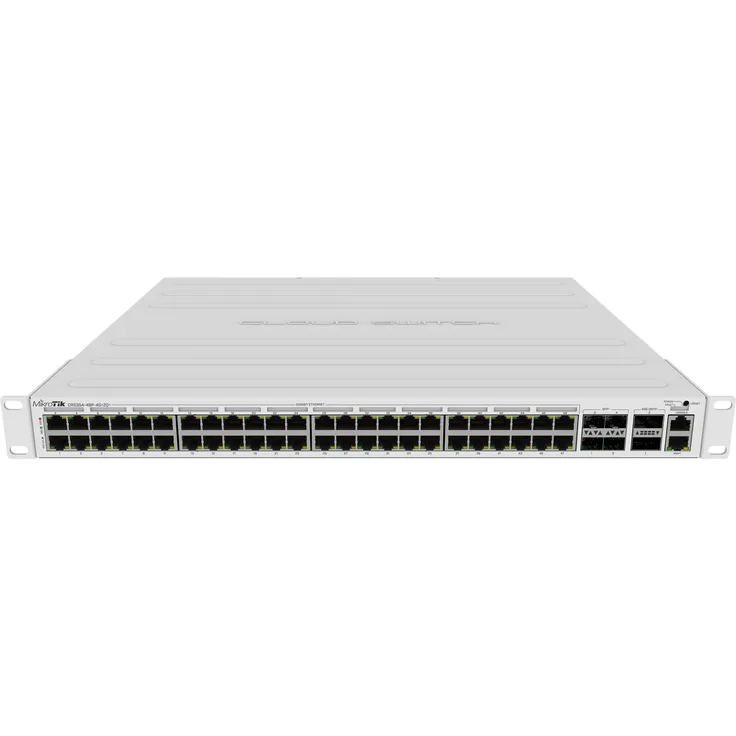 CRS354-48P-4S+2Q+RM - Cloud Router Switch mit 48x Gigabit RJ45 LAN (alle PoE-out) 