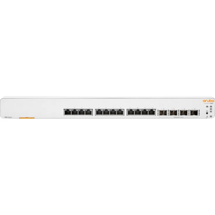 HPE Aruba Instant On 1960 12XGT 4SFP+ Switch - Switch - L2+ - Smart - 12 x 100-1000-10000 + 4 x 10 Gigabit SFP+ - an Rack montierbar (JL805A#ABB)