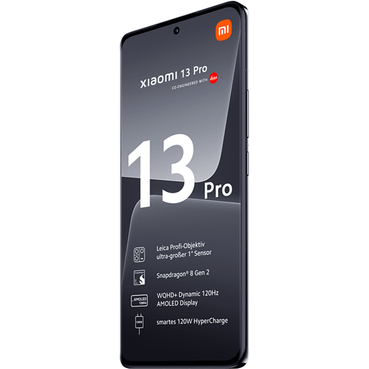 Xiaomi 13 Pro 5G Smartphone, 17,09 cm (6,73 Zoll) AMOLED-Display, 256 GB interner Speicher, 12 GB RAM, Android, Ceramic Black – Bild 3