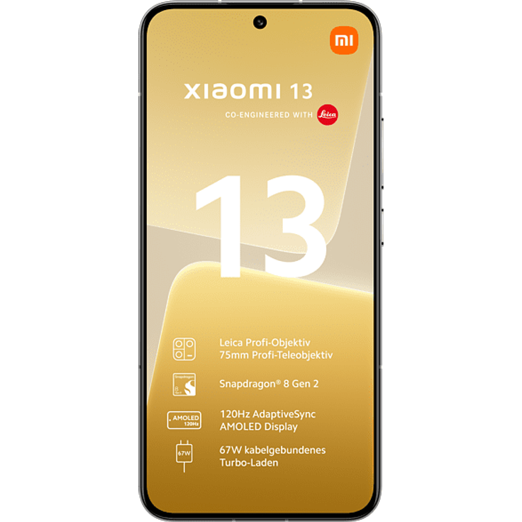 Xiaomi 13 5G Smartphone, 16,15 cm (6,36 Zoll) AMOLED-Display, 256 GB interner Speicher, 8 GB RAM, Android, White – Bild 3