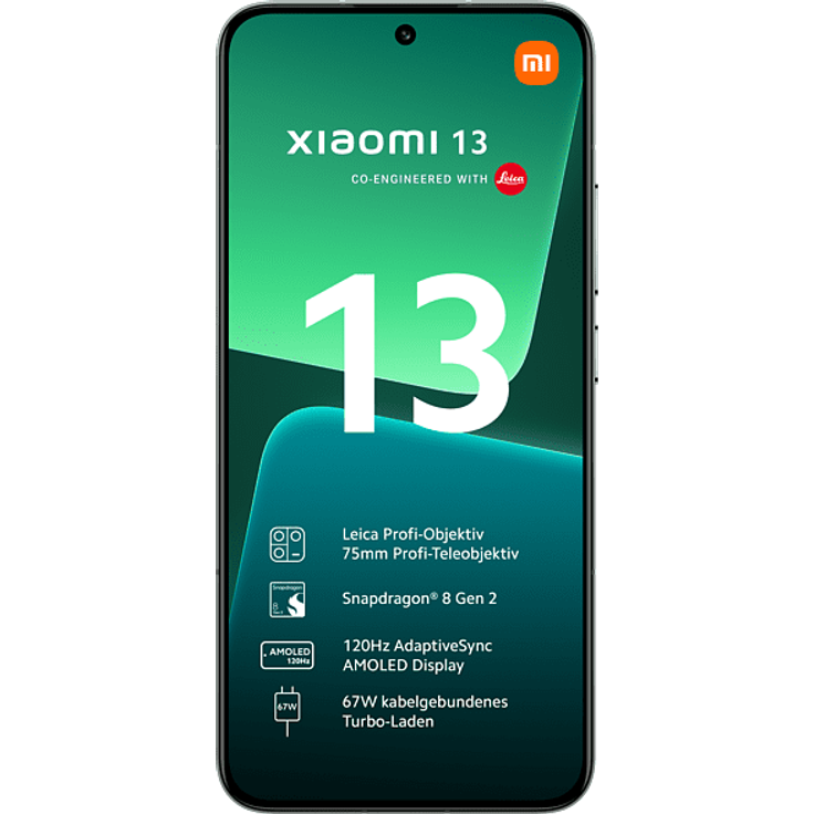 Xiaomi 13 5G Smartphone, 16,15 cm (6,36 Zoll) AMOLED-Display, 256 GB interner Speicher, 8 GB RAM, Android, Flora Green – Bild 3