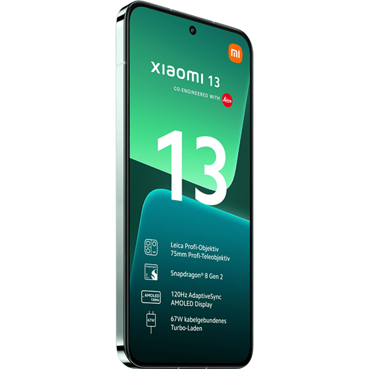 Xiaomi 13 5G Smartphone, 16,15 cm (6,36 Zoll) AMOLED-Display, 256 GB interner Speicher, 8 GB RAM, Android, Flora Green – Bild 2