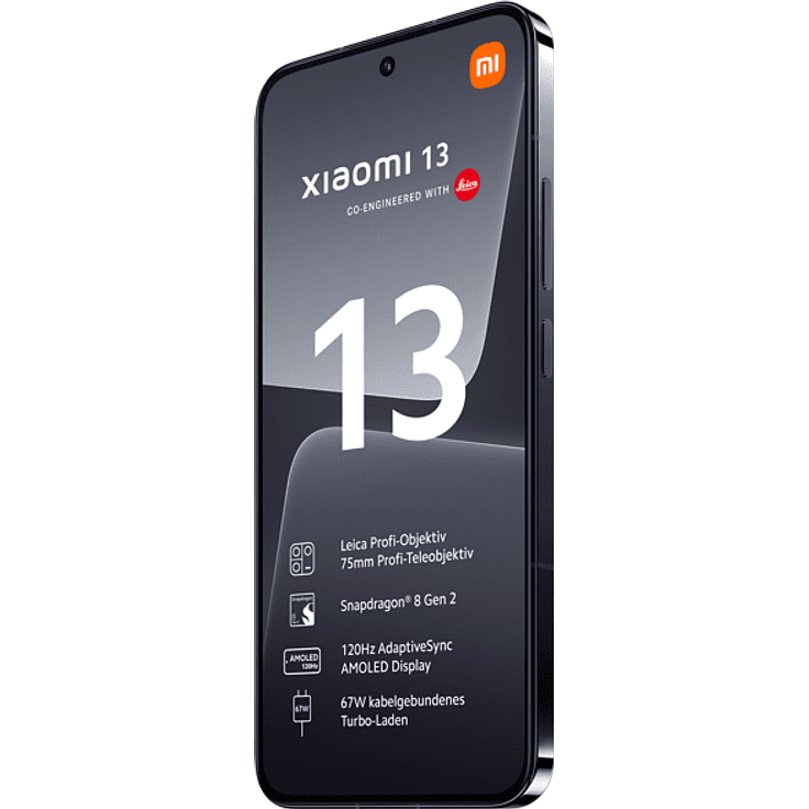 Xiaomi 13 5G Smartphone, 16,15 cm (6,36 Zoll) AMOLED-Display, 256 GB interner Speicher, 8 GB RAM, Android, Black – Bild 4