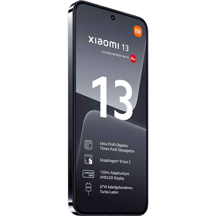Xiaomi 13 5G Smartphone, 16,15 cm (6,36 Zoll) AMOLED-Display, 256 GB interner Speicher, 8 GB RAM, Android, Black – Bild 2