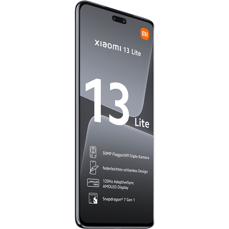 Xiaomi 13 Lite 5G Smartphone, 16,64 cm (6,55 Zoll) AMOLED-Display, 128 GB interner Speicher, 8 GB RAM, Dual-SIM, Android, Black – Bild 2