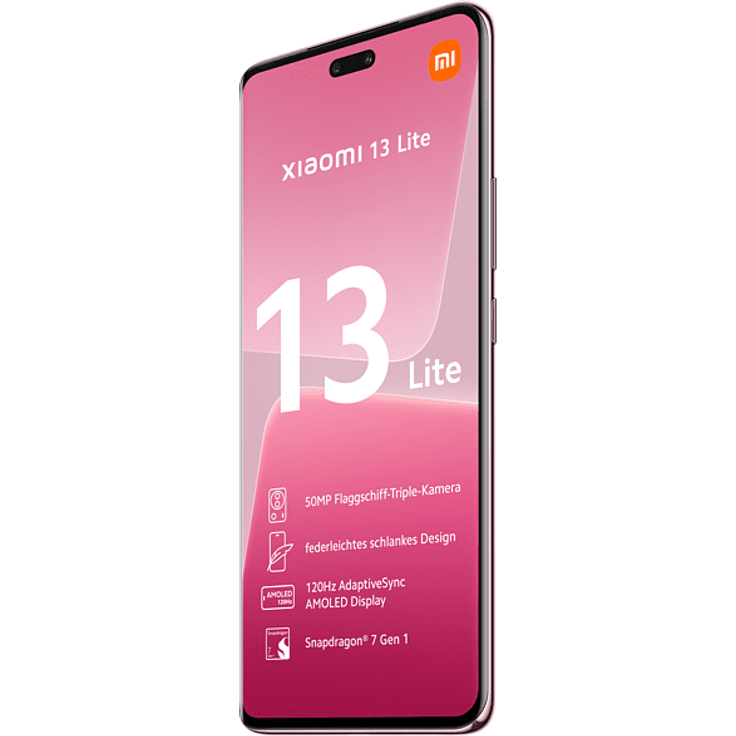 Xiaomi 13 Lite 5G Smartphone, 16,64 cm (6,55 Zoll) AMOLED-Display, 128 GB interner Speicher, 8 GB RAM, Dual-SIM, Android, Pink – Bild 4