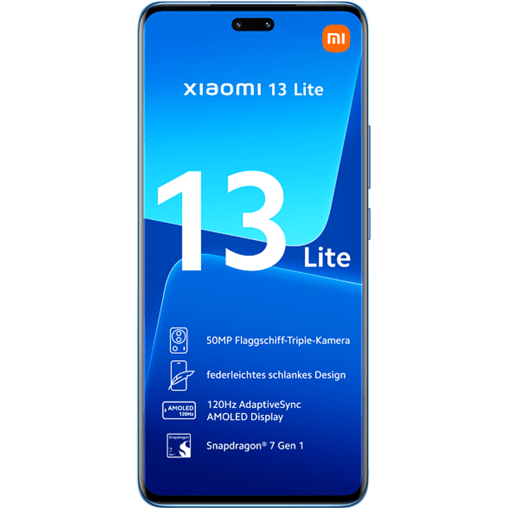 Xiaomi 13 Lite 5G Smartphone, 16,64 cm (6,55 Zoll) AMOLED-Display, 128 GB interner Speicher, 8 GB RAM, Dual-SIM, Android, Blue – Bild 3