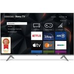 Coocaa 43R5G 109 cm (43 Zoll) LED Smart TV (Ultra HD, HDR10, HDR, HLG, Direct LED) HD-Triple-Tuner (Satellit, Antenne, Kabel) Modelljahr 2023 Energieklasse F (DE-Modell)