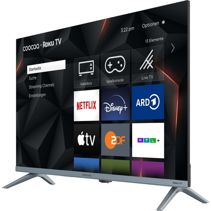 Coocaa 40R3G 100 cm (40 Zoll) LED Smart TV (Full HD, HDR10, HDR, HLG, Direct LED) HD-Triple-Tuner (Satellit, Antenne, Kabel) Modelljahr 2023 Energieklasse E (DE-Modell) – Bild 2