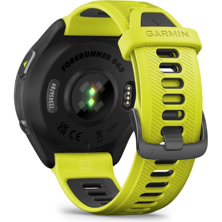 Garmin Forerunner 965 Smartwatch GPS, Unisex, 47mm, Titangehäuse, Silikonarmband, Zitronengelb/Schwarz (010-02809-12) – Bild 7