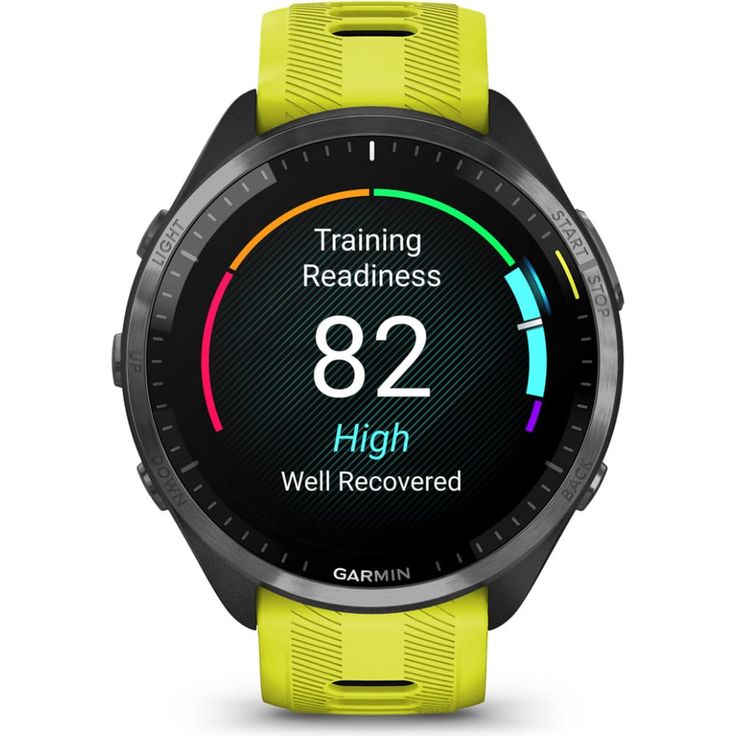 Garmin Forerunner 965 Smartwatch GPS, Unisex, 47mm, Titangehäuse, Silikonarmband, Zitronengelb/Schwarz (010-02809-12) – Bild 6