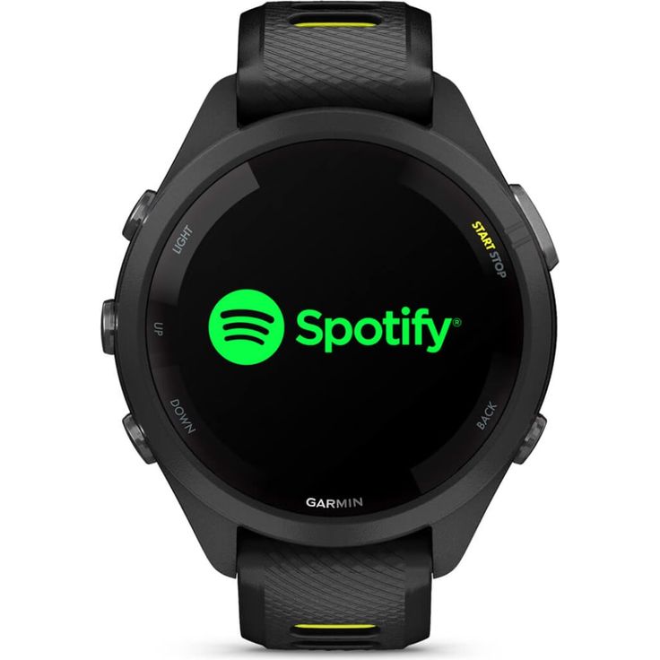 Garmin Forerunner 265S Smartwatch GPS, Unisex, 42mm, Polymergehäuse, Silikonarmband, Schwarz/Zitronengelb (010-02810-13) – Bild 6