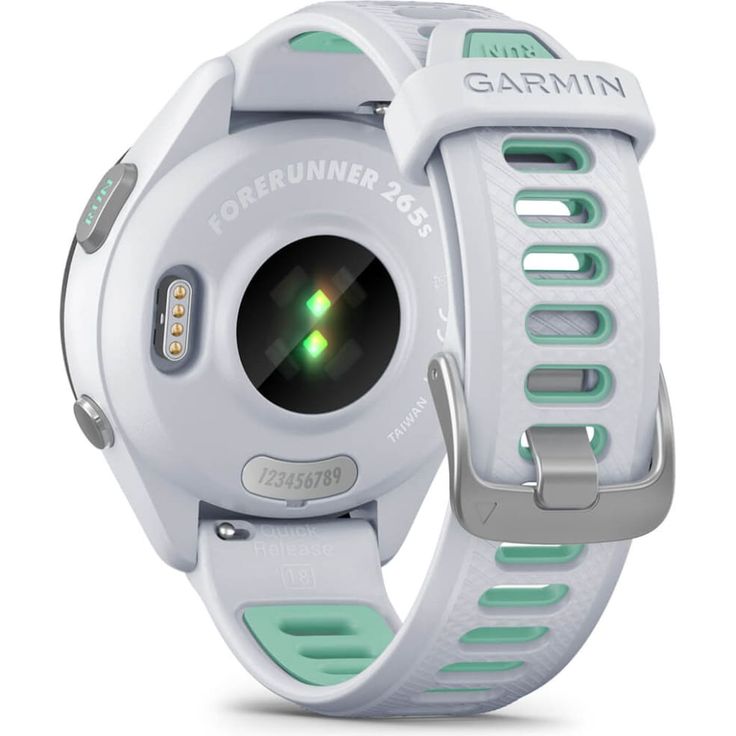 Garmin Forerunner 265S Smartwatch GPS, Unisex, 42mm, Polymergehäuse, Silikonarmband, Steinweiss/Mintgrün (010-02810-14) – Bild 7