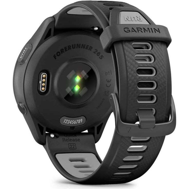 Garmin Forerunner 265 Smartwatch GPS, Unisex, 46mm, Polymergehäuse, Silikonarmband, Schwarz/Hellgrau (010-02810-10) – Bild 7