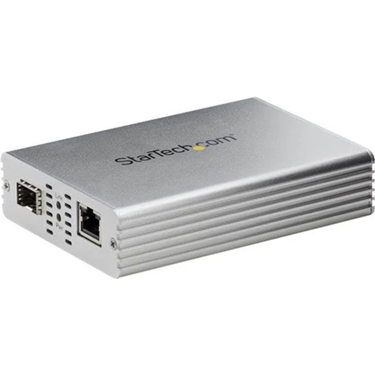 StarTech.com Ethernet Fiber Media Converter Switch - 10Gb - Copper to Fiber - fibre media converter - 10 GigE (MCM10GSFP) – Bild 1