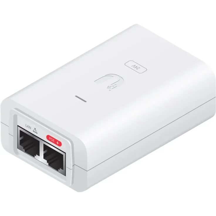 Ubiquiti Networks POE-24-24W-WH Switch - Power Injector - Wechselstrom 100-240 V - Ausgangsanschlüsse: 1 (POE-24-24W-WH)