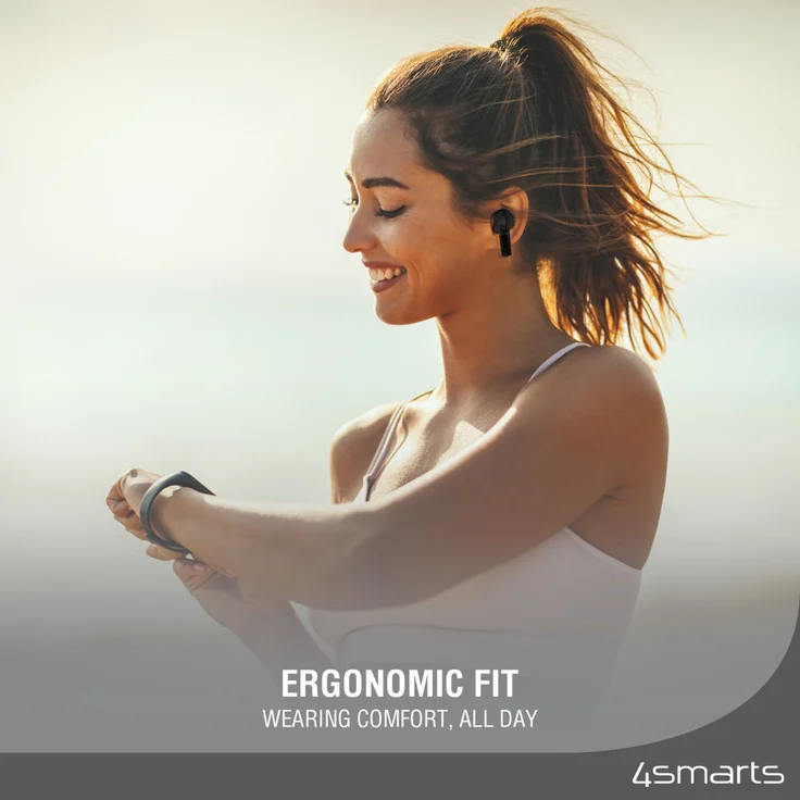 4smarts SkyBuds Lucid True-Wireless In-Ear-Bluetooth-Kopfhörer, schwarz – Bild 3