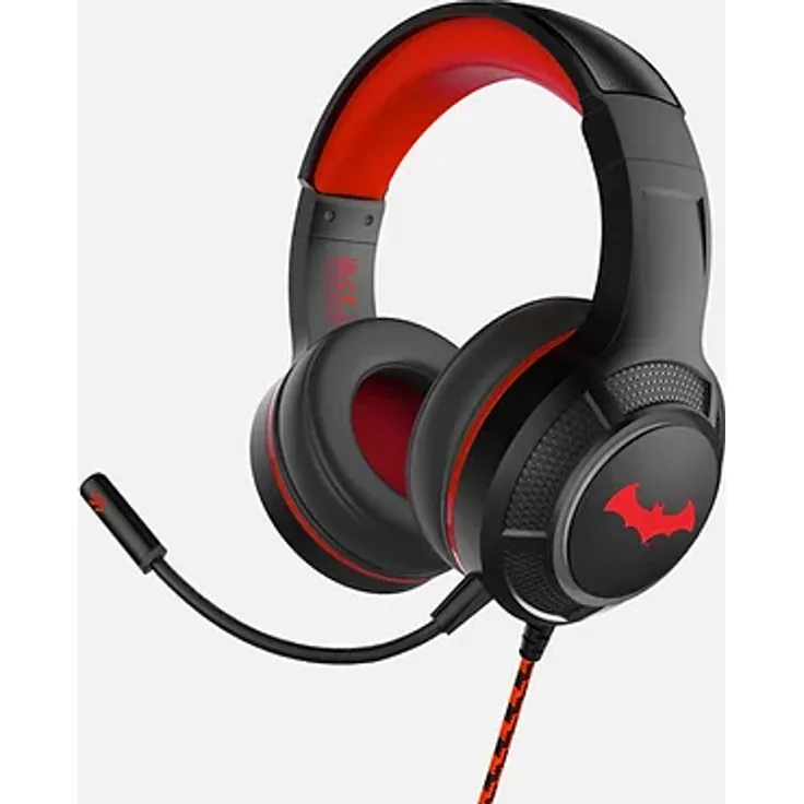 OTL PRO G4 DC Comic Batman Gaming-Over-Ear-Kopfhörer, schwarz/rot