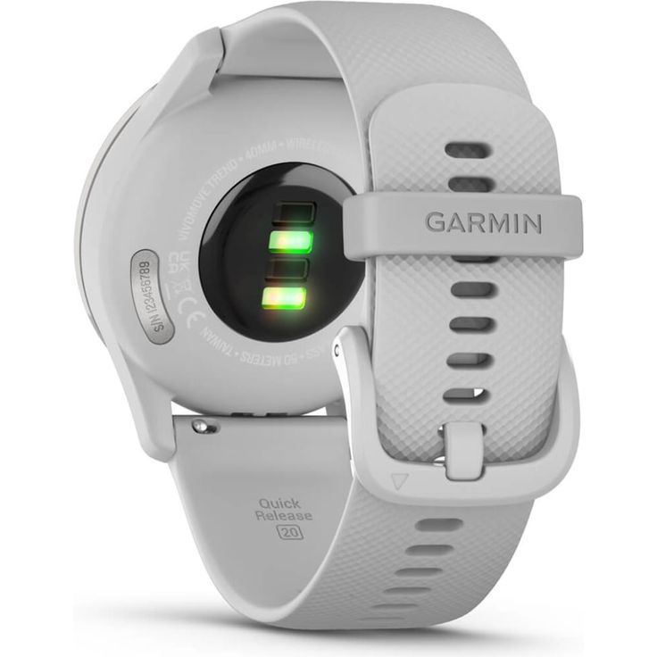 Garmin vívomove Trend Smartwatch GPS, Unisex, 40 mm, Edelstahlgehäuse, Silikonarmband, Silber (010-02665-03) – Bild 6