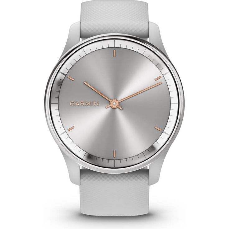 Garmin vívomove Trend Smartwatch GPS, Unisex, 40 mm, Edelstahlgehäuse, Silikonarmband, Silber (010-02665-03) – Bild 2
