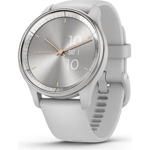 Bild für Garmin vívomove Trend Smartwatch GPS, Unisex, 40 mm, Edelstahlgehäuse, Silikonarmband, Silber (010-02665-03)