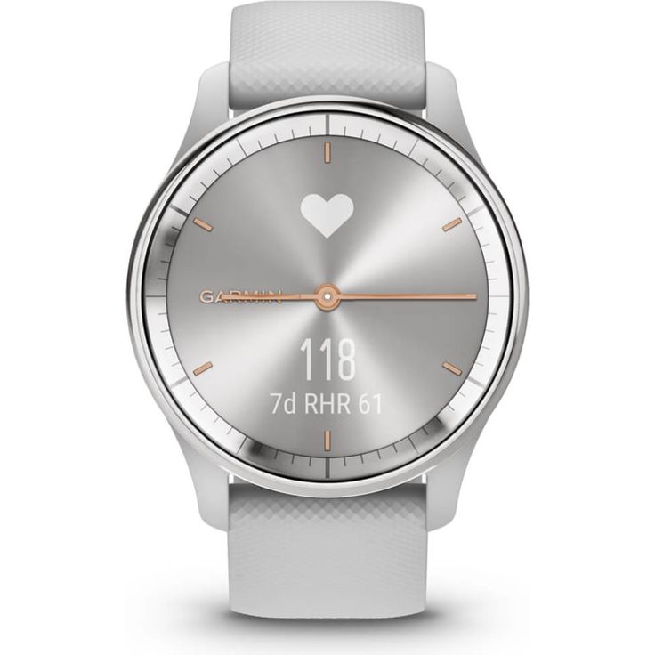 Garmin vívomove Trend Smartwatch GPS, Unisex, 40 mm, Edelstahlgehäuse, Silikonarmband, Silber (010-02665-03) – Bild 7