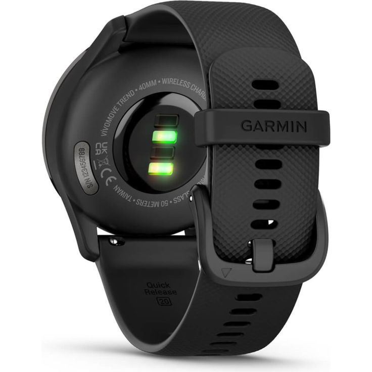 Garmin vívomove Trend Smartwatch GPS, Unisex, 40 mm, Edelstahlgehäuse, Silikonarmband, Schwarz (010-02665-00) – Bild 7
