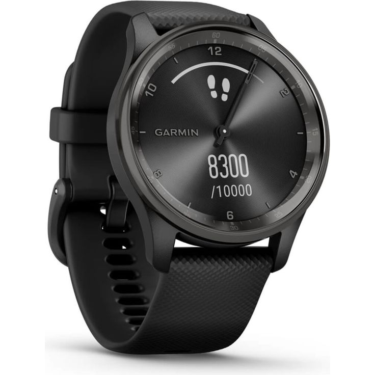 Garmin vívomove Trend Smartwatch GPS, Unisex, 40 mm, Edelstahlgehäuse, Silikonarmband, Schwarz (010-02665-00) – Bild 3