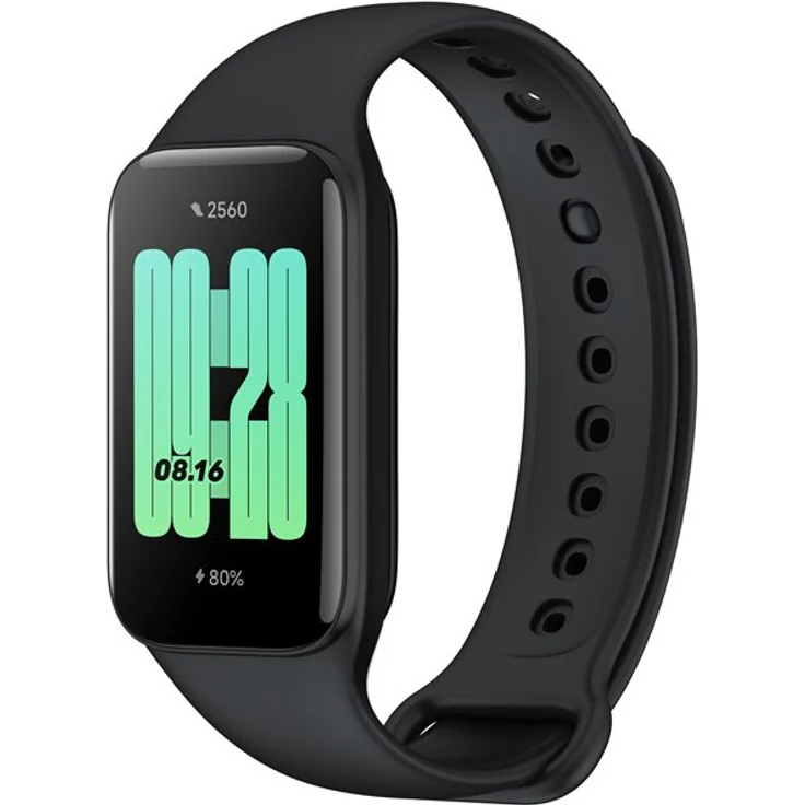 Xiaomi Redmi Smart Band 2 Smartwatch, Unisex, Einheitsgröße, Kunststoffgehäuse, Kunststoffarmband, Black – Bild 1