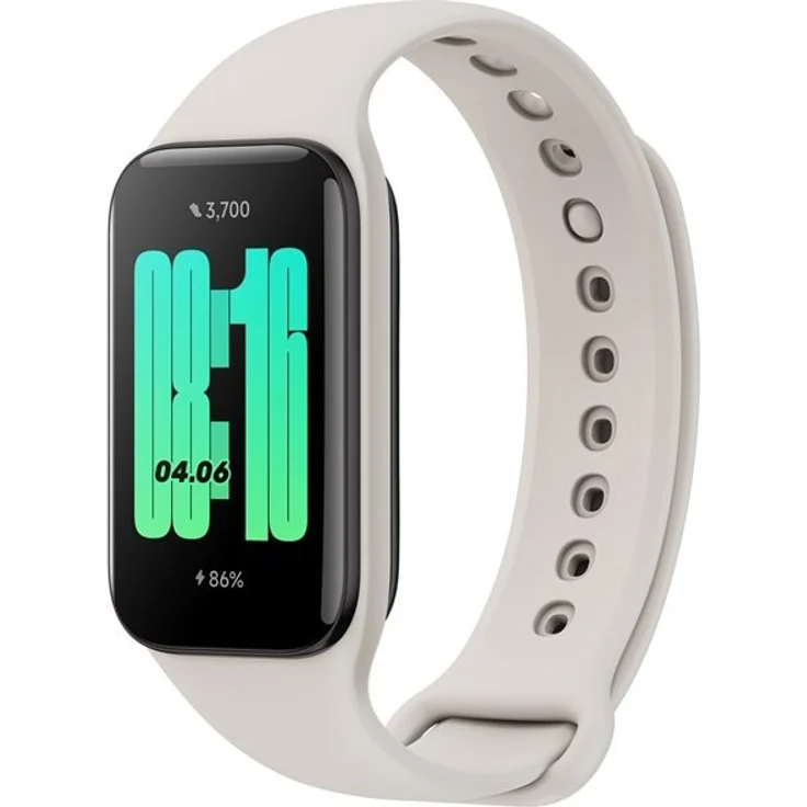 Xiaomi Redmi Smart Band 2 Smartwatch, Unisex, Einheitsgröße, Kunststoffgehäuse, Kunststoffarmband, Ivory – Bild 1