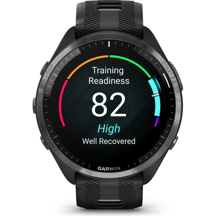 Garmin Forerunner 965 Smartwatch GPS, Unisex, 47mm, Titangehäuse, Silikonarmband, Schwarz/Hellgrau (010-02809-10) – Bild 6