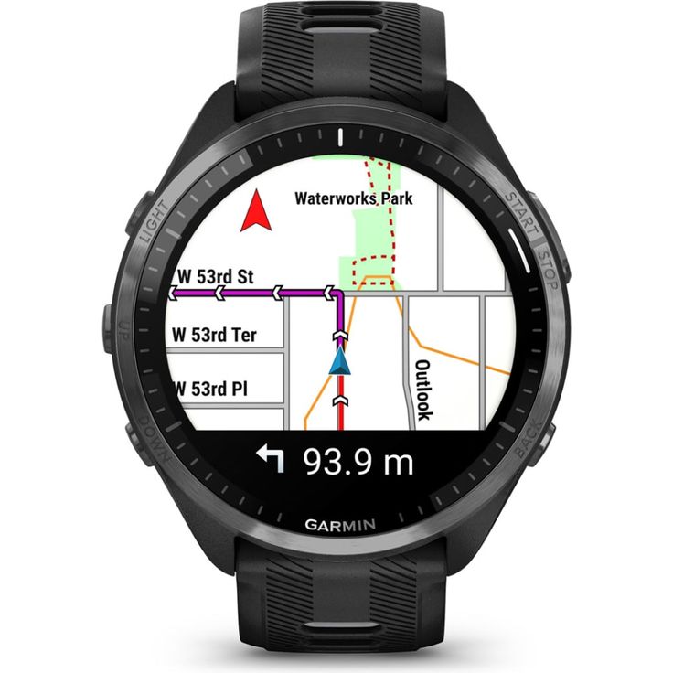 Garmin Forerunner 965 Smartwatch GPS, Unisex, 47mm, Titangehäuse, Silikonarmband, Schwarz/Hellgrau (010-02809-10) – Bild 4