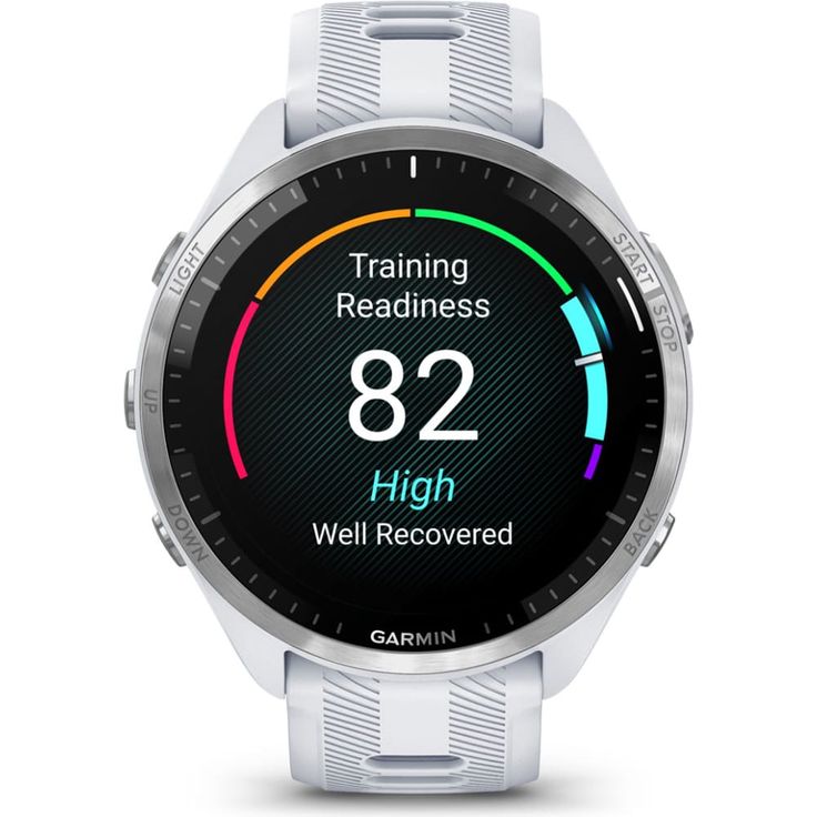 Garmin Forerunner 965 Smartwatch GPS, Unisex, 47mm, Titangehäuse, Silikonarmband, Steinweiß/Hellgrau (010-02809-11) – Bild 6