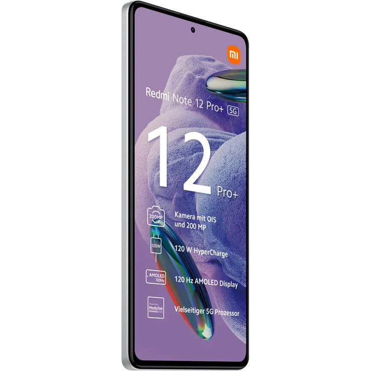 Xiaomi Redmi Note 12 Pro Plus 5G Smartphone 16,942cm (6,67 Zoll) OLED-Display, 256GB interner Speicher, 8GB RAM, Dual-SIM, Polar White – Bild 4