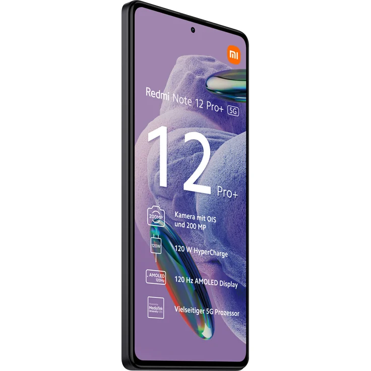 Xiaomi Redmi Note 12 Pro Plus 5G Smartphone 16,942cm (6,67 Zoll) OLED-Display, 256GB interner Speicher, 8GB RAM, Dual-SIM, Midnight Black – Bild 4