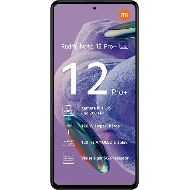 Xiaomi Redmi Note 12 Pro Plus 5G Smartphone 16,942cm (6,67 Zoll) OLED-Display, 256GB interner Speicher, 8GB RAM, Dual-SIM, Midnight Black – Bild 2