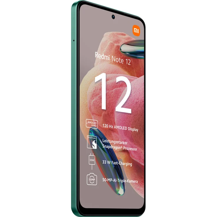 Xiaomi Redmi Note 12 4G Smartphone 16,942cm (6,67 Zoll) AMOLED-Display, 128GB interner Speicher, 4GB RAM, Dual-SIM, Android 13, Mint Green – Bild 4