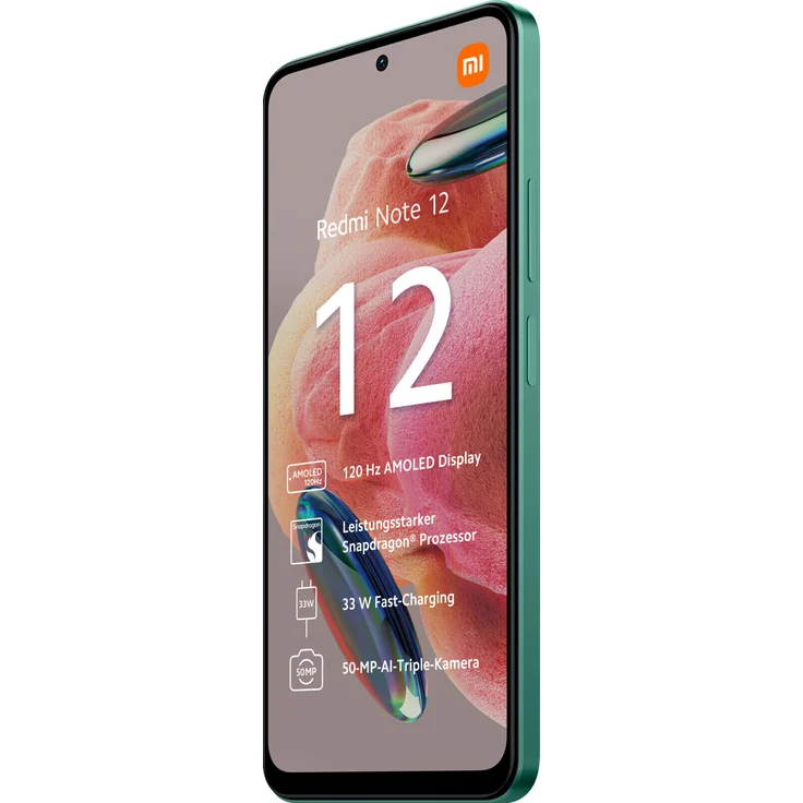 Xiaomi Redmi Note 12 4G Smartphone 16,942cm (6,67 Zoll) AMOLED-Display, 128GB interner Speicher, 4GB RAM, Dual-SIM, Android 13, Mint Green – Bild 3