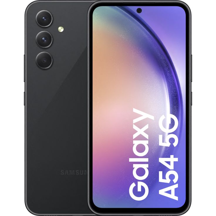 Samsung Galaxy A54 5G Smartphone 16,256cm (6,4 Zoll) AMOLED-Display, 128GB interner Speicher, 8GB RAM, Dual-SIM, Android 13, Awesome Graphite