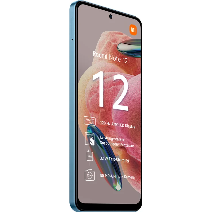 Xiaomi Redmi Note 12 4G Smartphone 16,942cm (6,67 Zoll) AMOLED-Display, 128GB interner Speicher, 4GB RAM, Dual-SIM, Android 13, Ice Blue – Bild 4