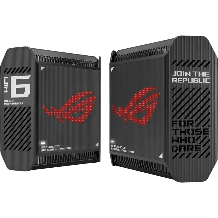 Asus ROG Rapture GT6 AX10000 2er Set Tri-Band Gaming WLAN-Mesh WiFi System schwarz – Bild 1