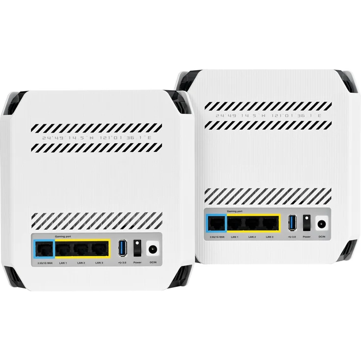 Asus ROG Rapture GT6 AX10000 2er Set Tri-Band Gaming WLAN-Mesh WiFi System weiß – Bild 4