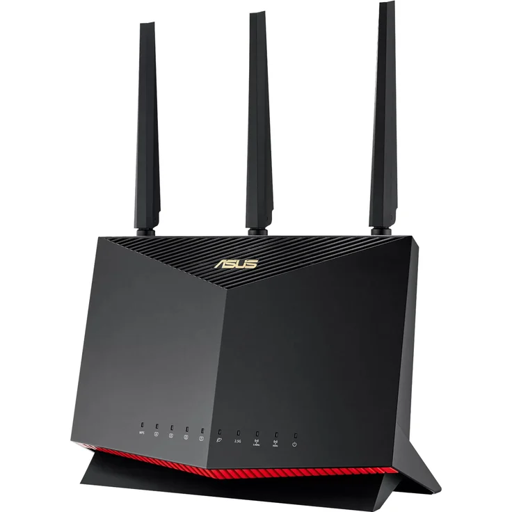 Asus RT-AX86U Pro AX5700 AiMesh WLAN-Mesh Dual Band WiFi 6 Gaming Router schwarz – Bild 1