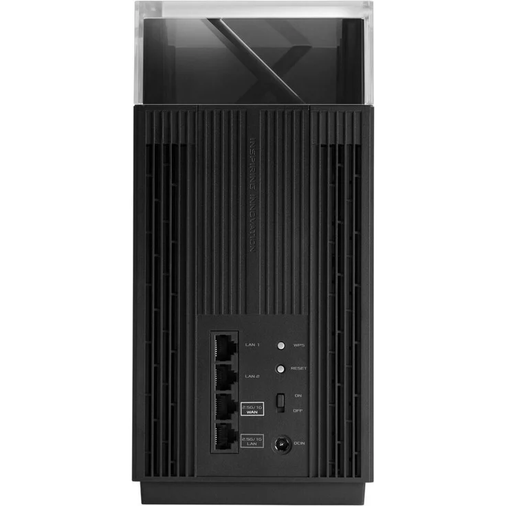 Asus ZenWiFi Pro ET12 AXE11000 Tri-Band WiFi 6E WLAN-Mesh System 2er Set (6GHz-Band) schwarz – Bild 6