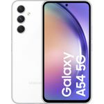 Samsung Galaxy A54 5G Smartphone 16,256cm (6,4 Zoll) AMOLED-Display, 128GB interner Speicher, 8GB RAM, Dual-SIM, Android 13, Awesome White