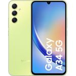 Samsung Galaxy A34 5G Smartphone 16,764 cm (6,6 Zoll) AMOLED-Display, 128GB interner Speicher, 6GB RAM, Dual-SIM, Android 13, Awesome Lime