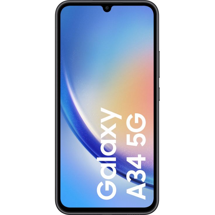 Samsung Galaxy A34 5G Smartphone 16,764 cm (6,6 Zoll) AMOLED-Display, 128GB interner Speicher, 6GB RAM, Dual-SIM, Android 13, Awesome Graphite – Bild 2